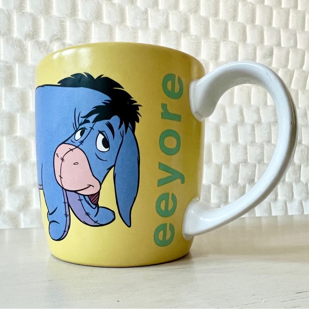 Disney Eeyore Donkey Mug Collectable Blue and Yellow Melancholy